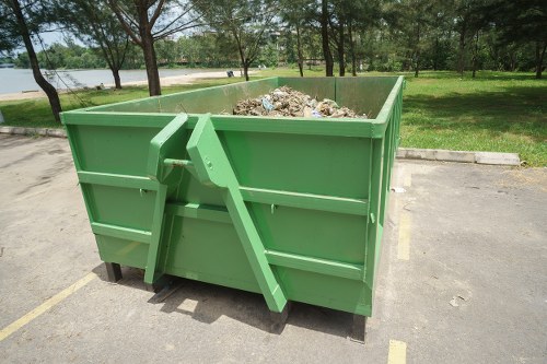 Recycling bins and separated waste in Catford